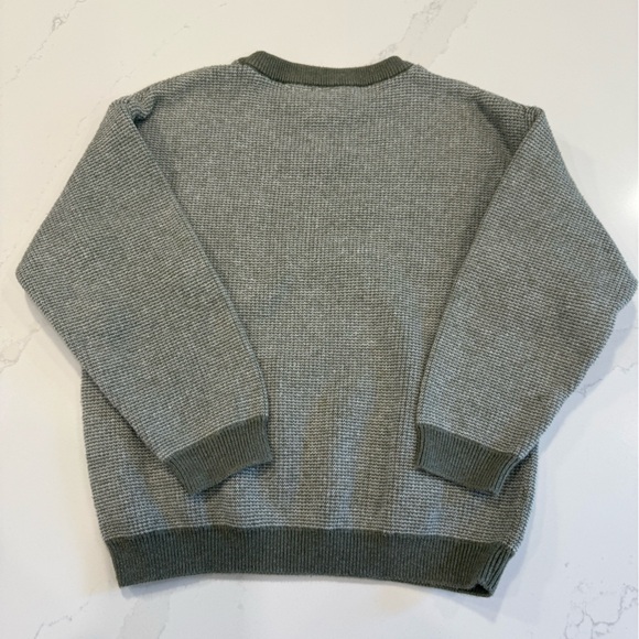 Zara Green and Burgundy Crewneck Sweaters - Picture 7 of 9